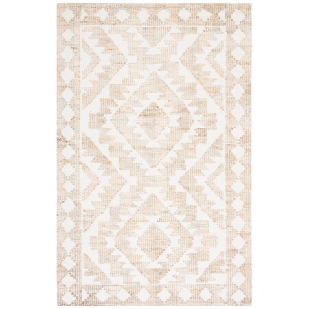 Safavieh 4 x 4 ft. Natural Fiber Hand Loomed Square Area Rug, Ivory & Natural NF512A-4